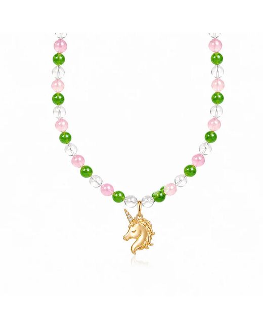 Ormiro Metallic Unicorn Necklace
