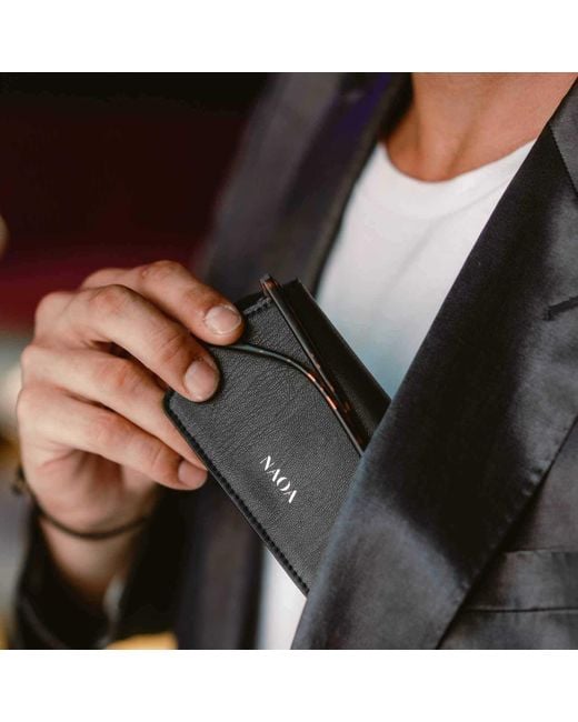 Naoa Black Slim Glasses Case