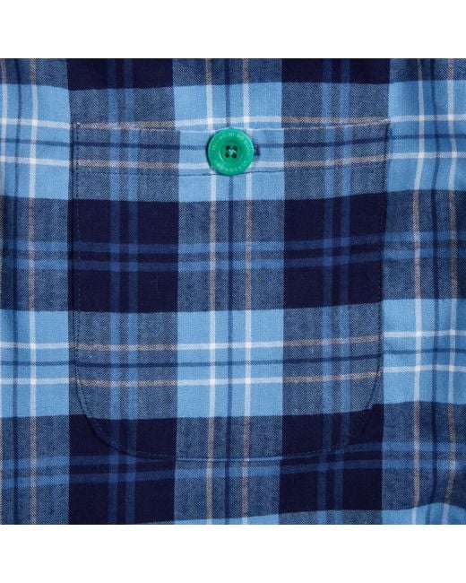 Lounge Blue Soft, Breathable Organic Brushed Cotton Loungewear Trousers