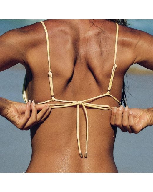 Aura Maris Resort Yellow Solis Crystal Bikini Top