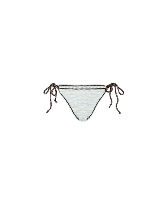 Gunes Swim White Cloud Dancer Tie Bikini Bottom