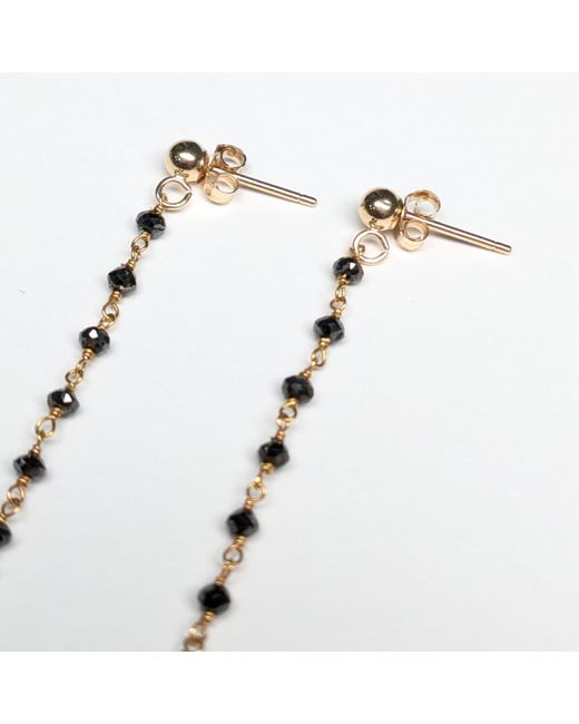 Rahul's Jewels White Genuine Diamond Long Drop Earrings