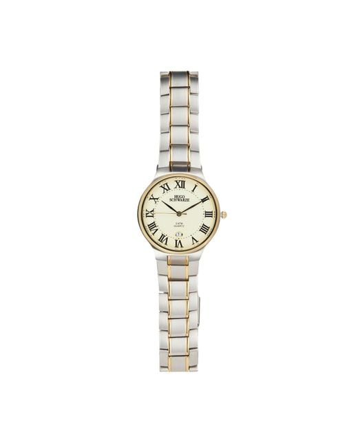 Bermuda Watch Company Metallic Hugo Schwarze Kahlo And Bracelet Watch for men