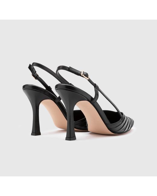 Ilvi Black Ramona Leather Heeled Sandal