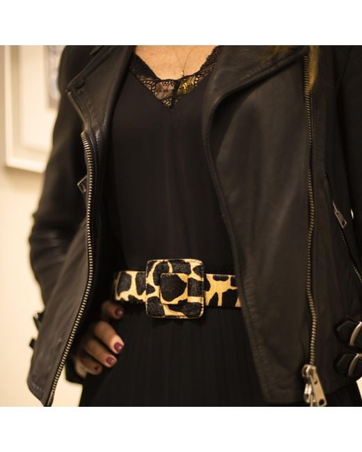 BeltBe Black Neutrals Mini Square Buckle Belt
