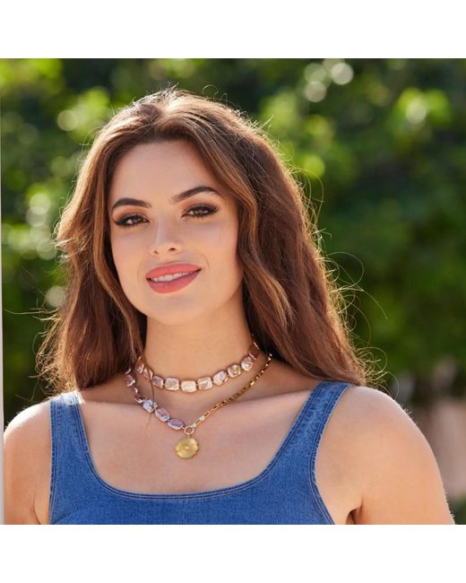 Adriana Pappas Designs White Peach Bellini Choker