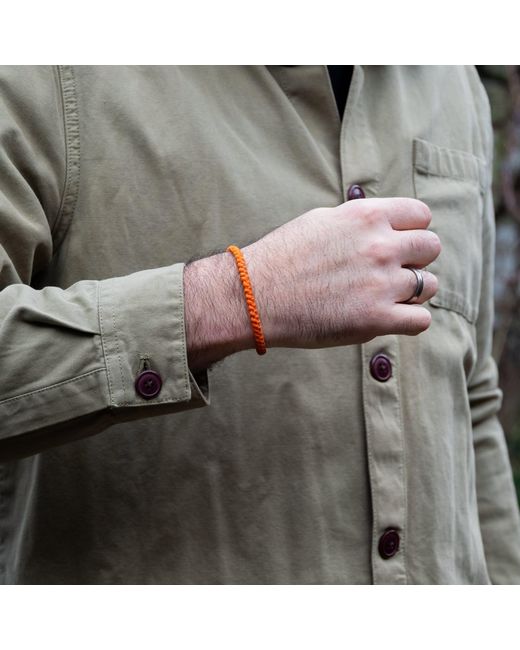 Harbour Uk Orange Chunky Bracelet – Handmade Waterproof Rope for men