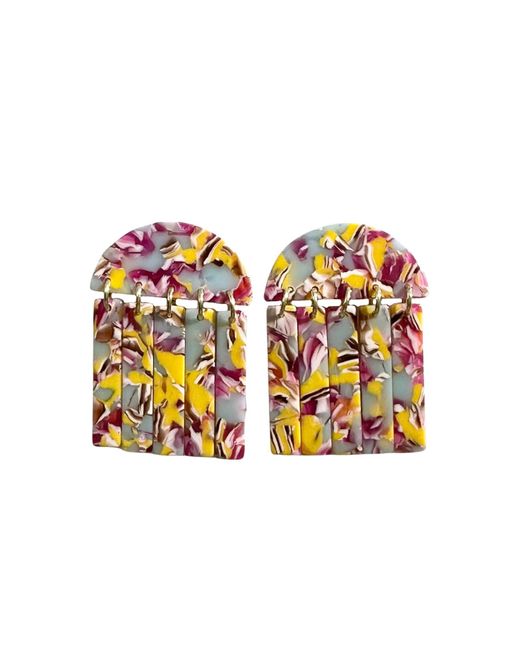 CLOSET REHAB Multicolor Fringe Earrings