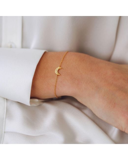 Gold Trip Metallic Celestial Moon Bracelet