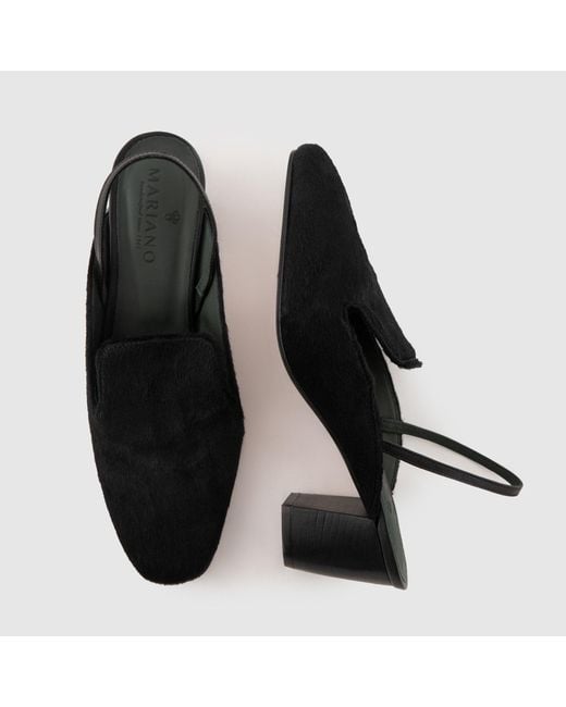 Mariano Shoes Black Belém Pump Fur Effect