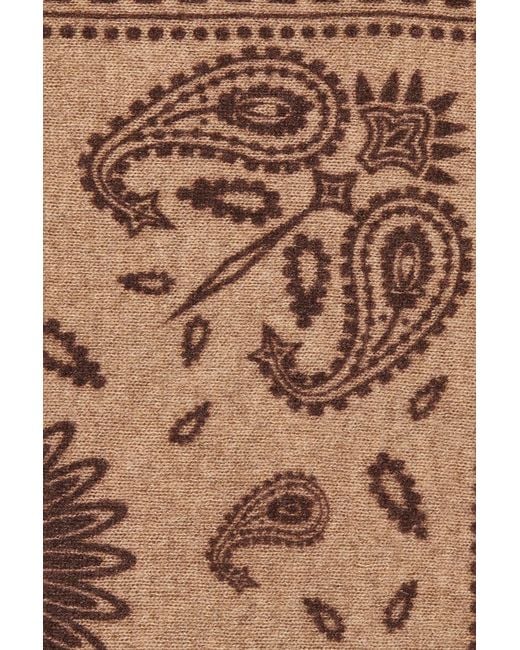 PUR SCHOEN Brown Maxi Bandana Scarf Taupe-Chocolate