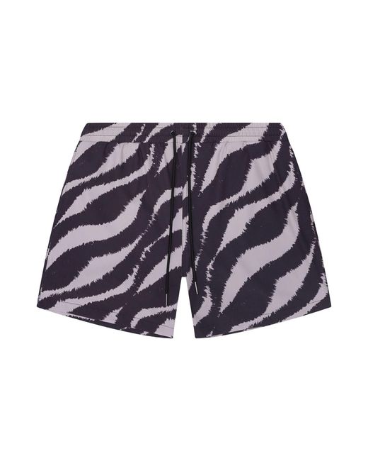 Playaluxe Blue Neutrals Tulum Volley Swim Trunk Wave for men