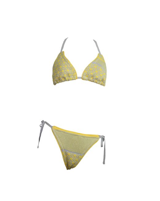 Maria Aristidou Yellow Nettal Triangle Bikini Top