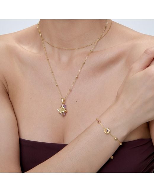 Freqnc Atelier Metallic Twin Butterfly Charm