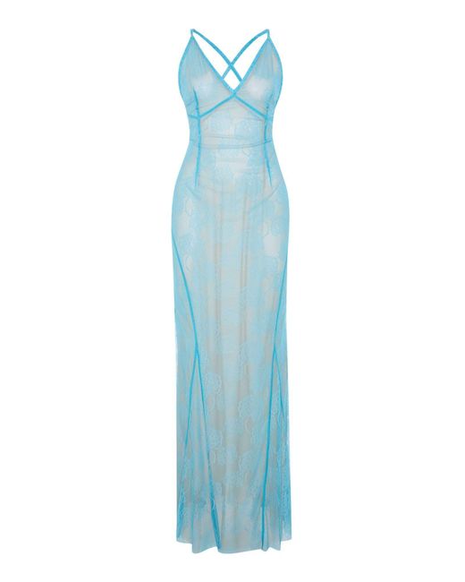 Maison sél Blue Eclats De Lune Dress