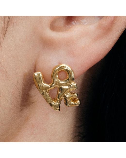 Moca Jewellery Black Fuck + Fuck Earrings