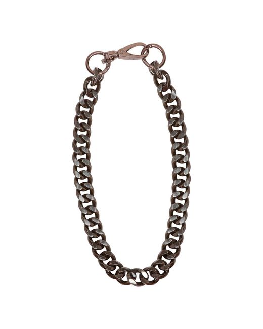 Sylvia Piechulla Black Chunky Aluminium Chain Necklace