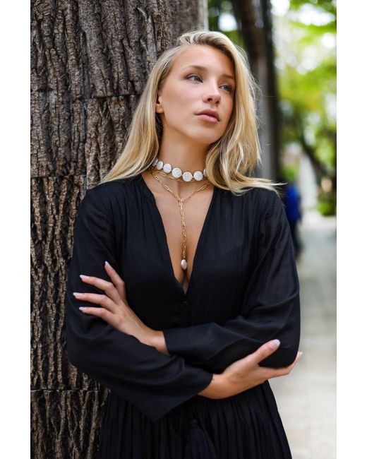 Adriana Pappas Designs Metallic Luxe Layered Lariat