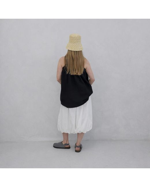 London Atelier Byproduct White Balloon Skirt With Pockets
