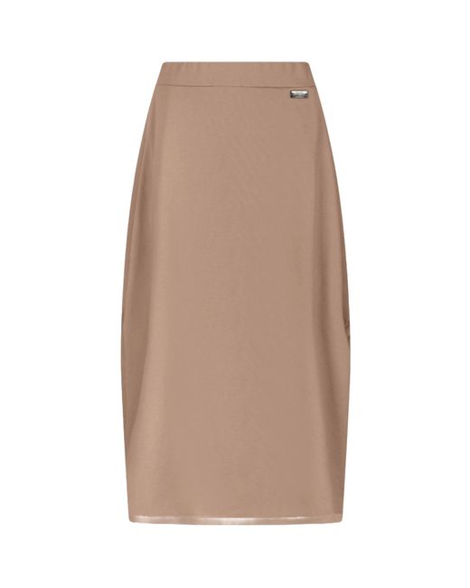 Versace 19.69 Abbigliamento Sportivo Natural Midi Skirt Roma