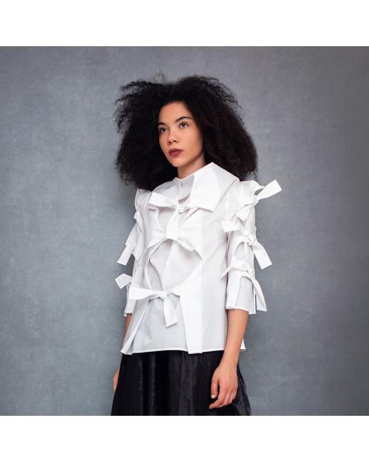 Bianca Popp White Many Ribbons Blouse
