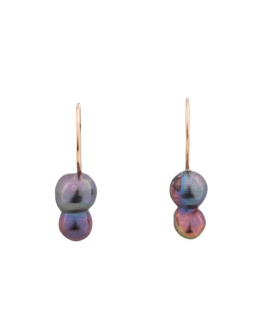 Oana Savu Multicolor Peacock Pearls Earrings Comfortable Ear Wires Jewelry Gifts