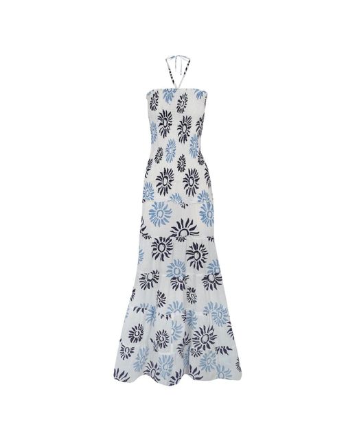 Par & Escala Blue Antonia Dress