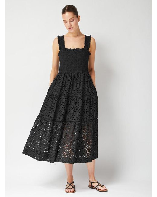 Change of Scenery Blue Neutrals Kristen Cotton Lace Maxi Dress