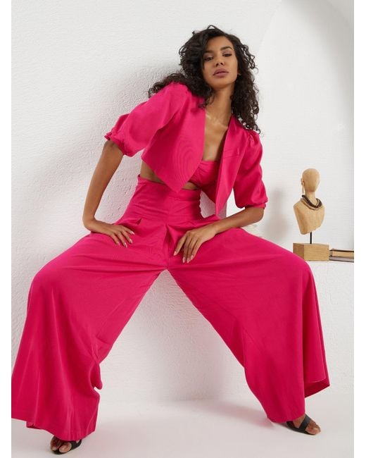Lumina Eligma Pink The Palazzo Jacket