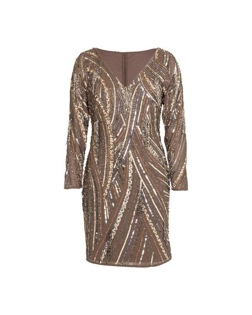 Rose & Nancy Natural Elowen Mink Embellished Mini