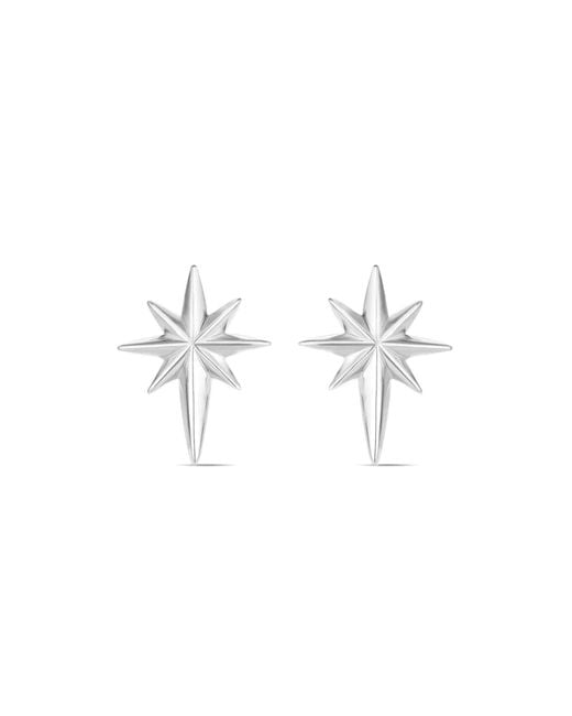 Dinny Hall Metallic North Star Stud Earrings