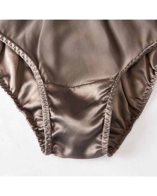 Soft Strokes Silk Gray Set Of Two Pure Mulberry Silk French Cut Panties