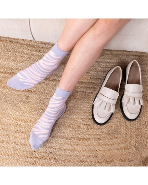 Peper Harow - Made in England Blue Zebra & Snowflake Socks Bundle