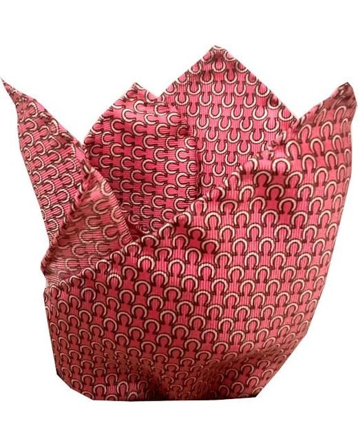 Lazyjack Press Red Get Lucky Pocket Square for men