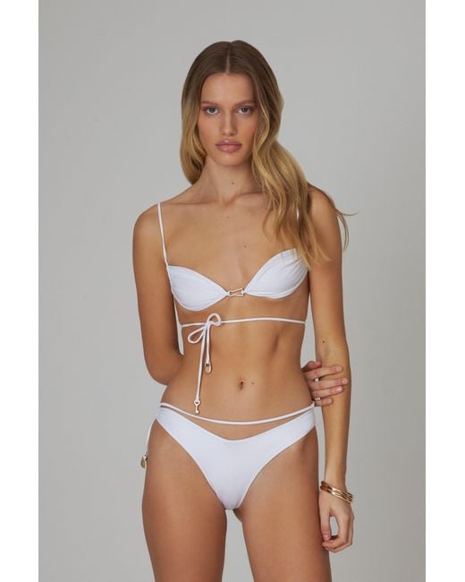 Bianca Resortwear White Lulu Swim Bottom