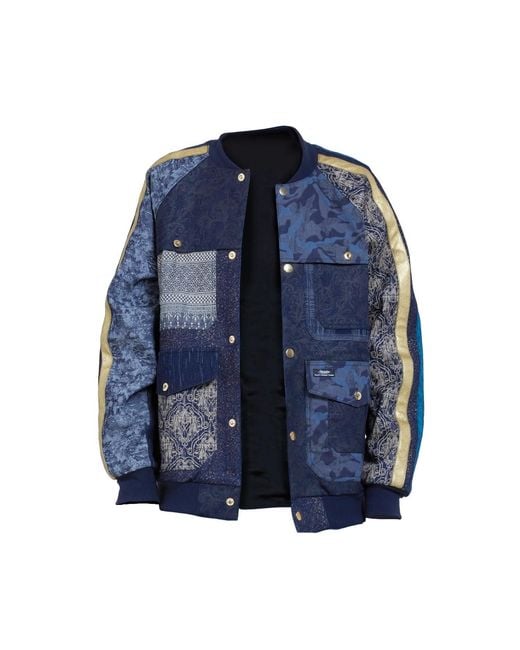Story Wear Blue Baseball Denim Jacket