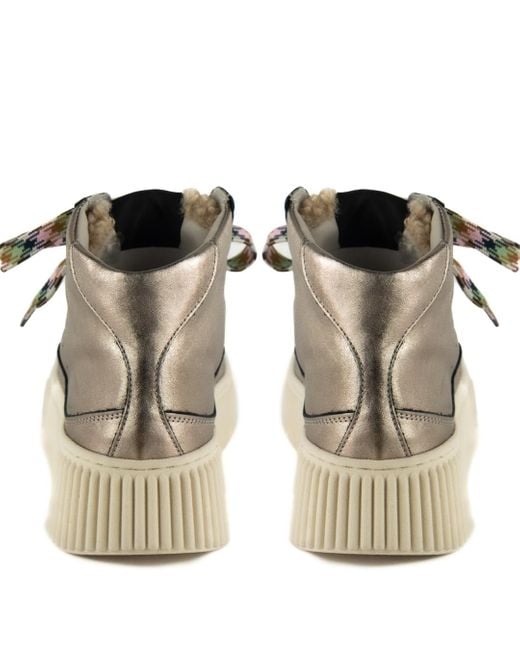 Keith Scarrott Shoes Brown Roma Hi-Top Trainer