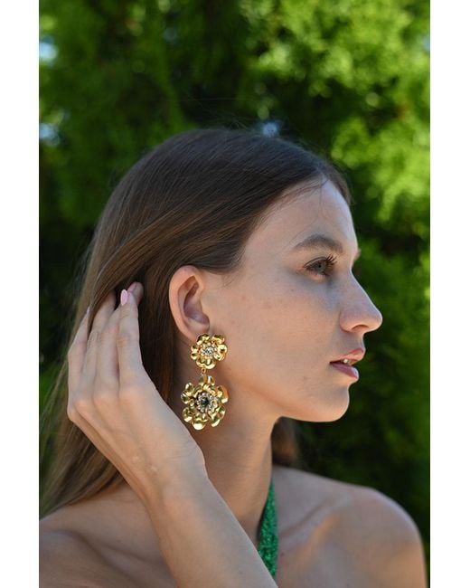 The Pink Reef Metallic Georgian Emerald Drop