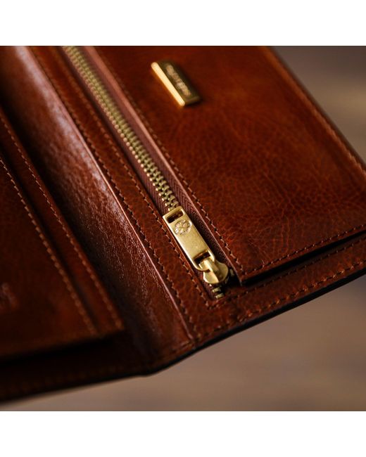 Time Resistance Brown A Coat Wallet For