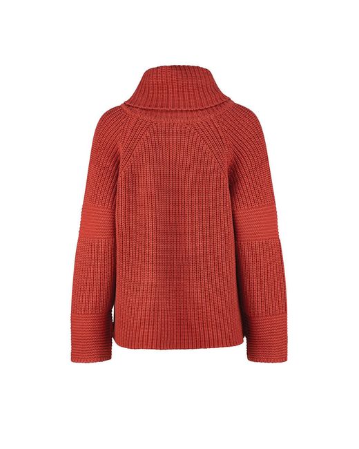 Dref Red Vela Chunky Knit Jumper