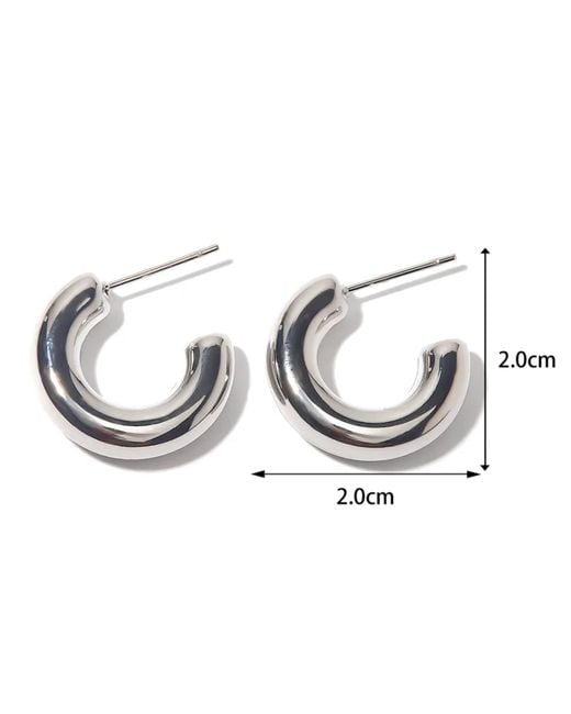 Mickey's Girl Metallic Mini Hoop Earrings