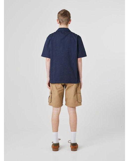 Uskees Blue Cuban Shirt for men