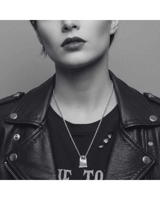 Tg-Jewellery by Tamara Gervasio Metallic Skeleton Grave Spiga Chain Necklace