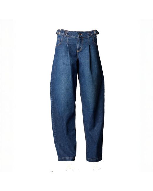 Love and Nostalgia Blue Bob Barrel Leg Jean
