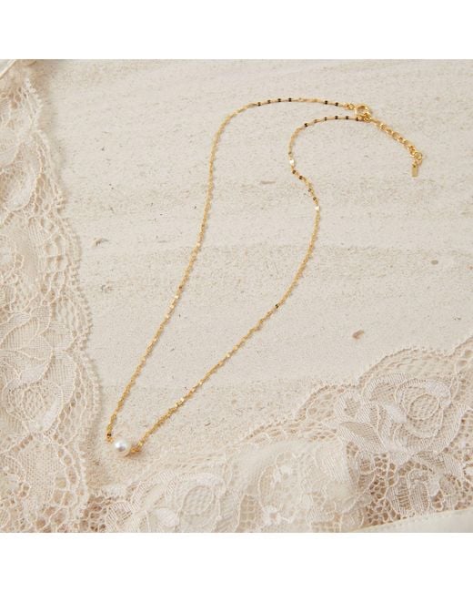 Esterah Metallic Essie Pearl Necklace