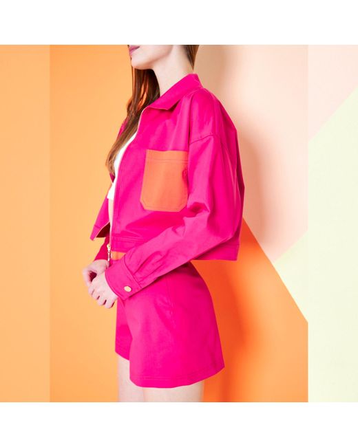 Ariana Bestepe Pink Elia Jacket