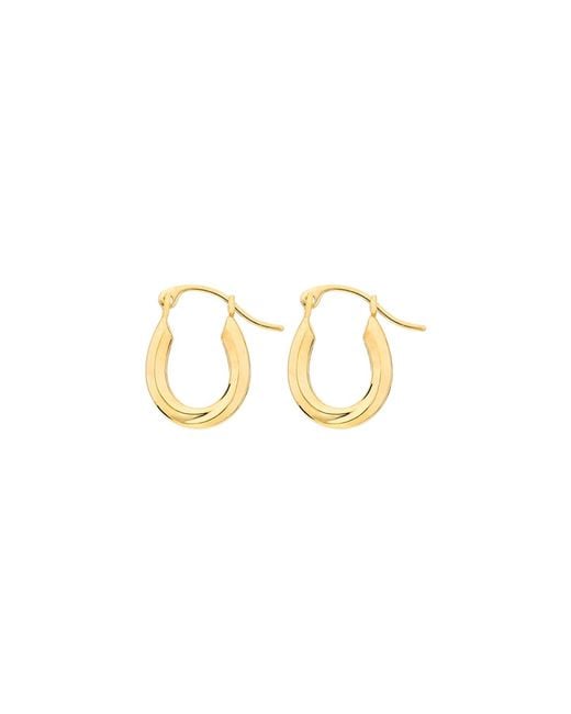 Gold & Honey Metallic Petite Oval Hoops