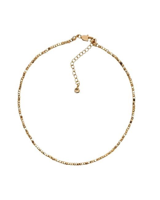 Uchi and Soto Metallic Shikaku Small Bead Necklace