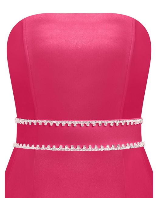Tia Dorraine Pink Crystal-Embellished Double Belt