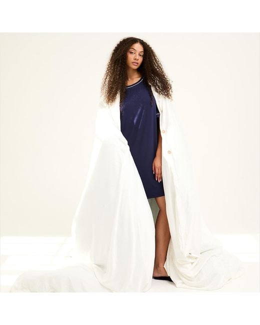 Pretty You London Blue Bamboo Classic Tee Dress